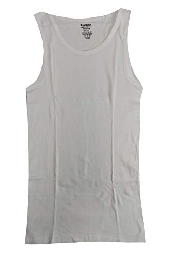 Camisetas de tirantes Reebok algodon acanalado maximo confort pack 5 blanco M 2