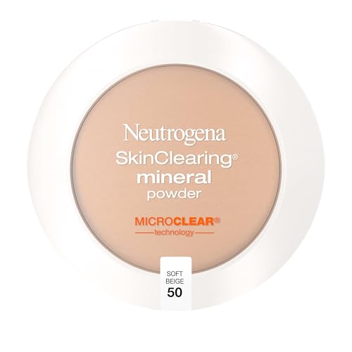 Kenvue Neutrogena SkinClearing Pressed Mineral Powder Compact for Acne Prone Skin, Oil Absorbing Acne Makeup with Salicylic Acid helps to Cover, Treat & Prevent Breakouts, Honey 85,.38 oz
