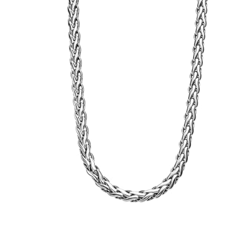 LOTUS STYLE Cadena Acero Inoxidable Hombre de 316l - Diseño Sofisticado y Resistente al Agua 600.00 mm LS2366-1/1 Collar Hombre - Regalo de Cumpleaños, Aniversario, Día del Padre y Ocasión Especial