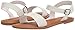 Amazon Essentials Women's Open Toe Buckle Ankle Strap Slingback Sandals, White, 8.5
