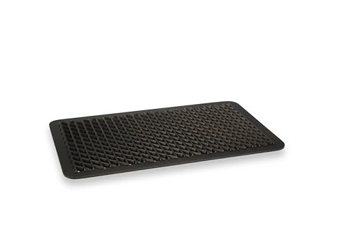 AMT Gastroguss Parrilla abierta GN 1/1, 53 x 32,5 cm, doble cara con patrón de barbacoa y lado liso, aluminio fundido, acabado antiadherente Lotan®, AMZN-15333BBQ-GL-R