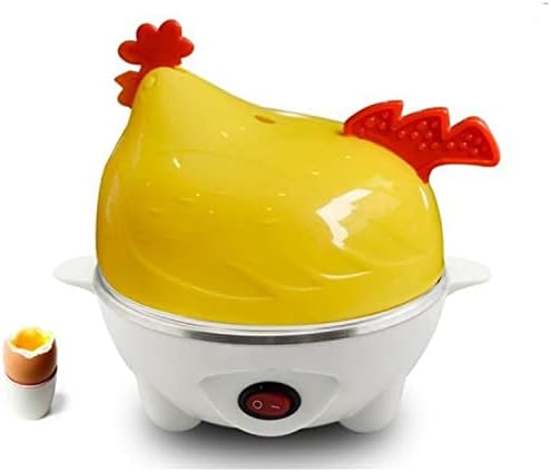 Mokky Chick Electric Cooker Boiled Heating 7 Egg Capacity Electric Egg Cooker For Hard Boiled Eggs Multi-function Cartoon Hen Egg Boiler With Auto Shut Off