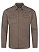 Produktbild Rock Creek Herren Hemd Jeanshemd Freizeithemd Denim Hemden Langarm Regular Männer Jeans Hemd Kentkragen Übergangshemd H-339 Braun XL