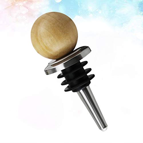 Hemoton 3 peças de garrafa de vinho de metal com tampa de champanhe de cortiça e cabeça redonda de m