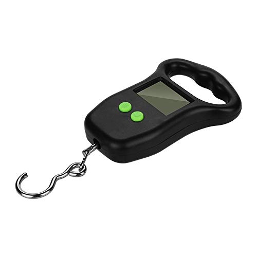 Digitale Küchenwaage, 50 kg x 10 g, für Angeln, Lebensmittel, Gepäck, Stahlhof, zum Aufhängen, LCD, hochpräzise, Messwerkzeuge, genaue Messung