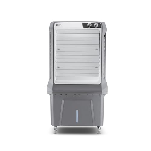 Image of Orient Electric Glacio 125L Commercial Air Cooler | High Air Delivery, 3 Speed Settings | High-Density Honeycomb Cooling Pads | Auto-Swing Technology | 1 Year Product Warranty by Orient | Grey