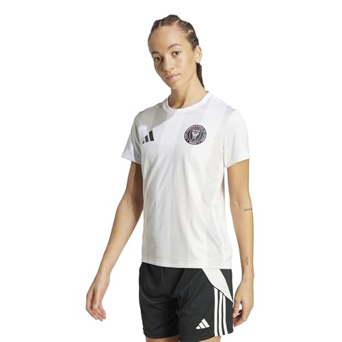 adidas Women's Inter Miami CF Messi Fan Jersey, White, X-Small