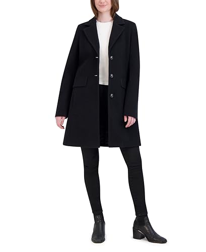 Laundry by Shelli Segal womens Faux Wool Winter Coat– Single-breasted Dress Coat With Notch Collar 5