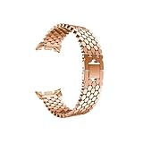 Bracciale in lega metallica adatto for Samsung Galaxy Watch 8 Classic /46mm/8 /40mm/44mm/Ultra 2025/47mm(Rose gold,For Galaxy Watch 8 40mm)