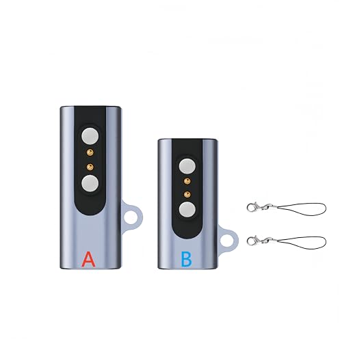 Universal Charger Magnetic 2 Pin for Smart Watch, USB Type-C to 2-Pin Charging Adapter for VeryFit Da Fit Letsfit Willful YAMAY Uwatch and all 2.54mm - 2.84mm-Pin-Pitch Smartwatch [Model A&B, One fit]