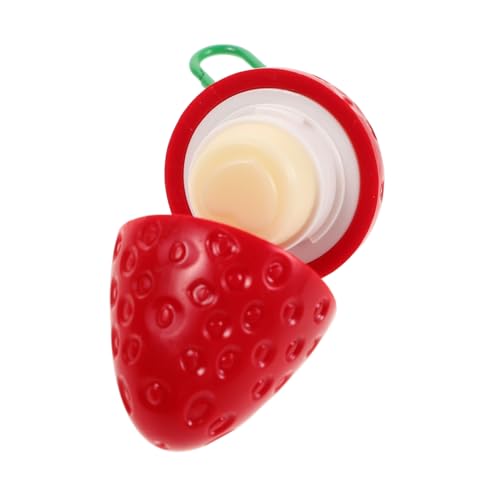 Beavorty Reemplazo De Crema Labial, Crema Hidratante Para El Cuidado De Los Labios, Crema Para El Cuidado De Los Labios Con Forma De Fresa, Suministro Para El Cuidado De Los Labios Para