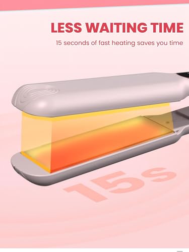 Plancha de Pelo con Temperatura Regulable y Diseño Portátil miniatura 5