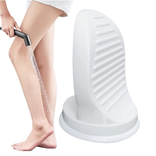 Taburete de pie de ducha – Plataforma de ducha de pared con ventosa – Sin agujeros impermeable para pedicura, yoga, ancianos, adultos, casa, hotel
