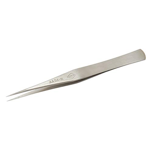 Weller Erem AASASL Precision Tweezers with Fine, Robust Tips for Standard Applications 127 mm, Silver