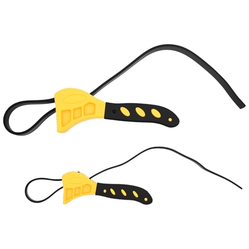 KQDRAVINE Juego de llaves de cinta, 2 alicates universales de goma, llave de filtro de aceite ajustable, llave de correa para quitar botellas, sanitarios, filtros de aceite, cabezales de ducha