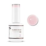 Nicedeco 4 In 1 Rubber Base Gel For Nails, Clear Sheer Color Gel Nail Polish UV LED, Elastic Rubber Nail Strengthen Enhance Base Coat 022
