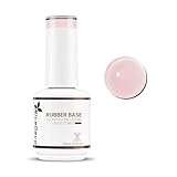 Nicedeco Base Rubber para Uñas Esmaltes Semipermanentes en Gel Base de Caucho UV/LED Soak-Off Colores Vibrantes y Duraderos 15ML 22