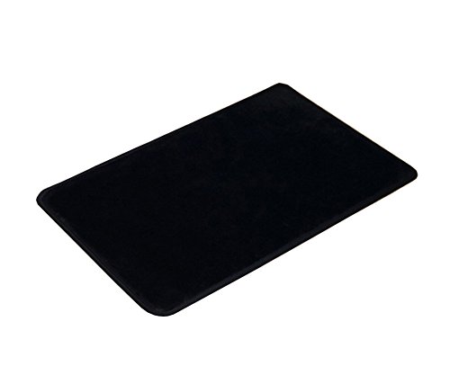 Alfombrilla antideslizante resistente al agua, antibacteriana, para cocina, baño o estaciones de trabajo, poliéster, Black 20"×32", 20"×32"