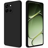 GiiYoon Cover per OnePlus Nord 6 5G Custodia in Silicone, Custodia Antiurto Case Sottile in Silicone TPU con Strato Interno in Fibra e Protezione della Fotocamera, Nero