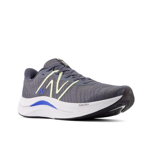 New Balance New Balance Men's FuelCell Propel V4 Running Shoe, Graphite/Limelight/Quartz Grey, 7