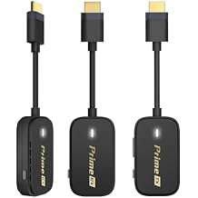 EZCast Pocket Prime Wireless HDMI Extender Kit Dual Screen Streaming with 1 Transmitter & 2 Receivers, Plug & Play, 5GHz Wireless HDMI, 262FT Range, 1080P/60FPS for TV, Projector, Laptop & Gaming