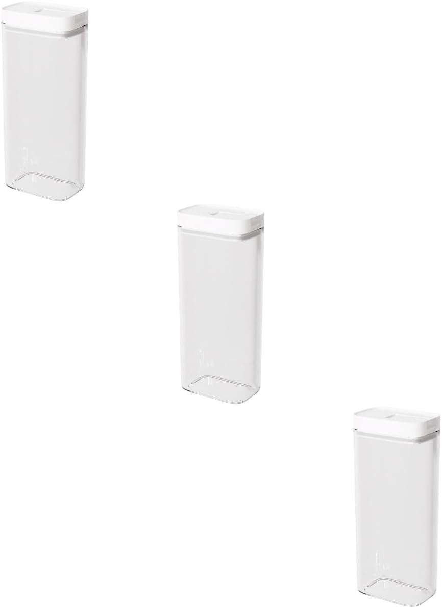 Alipis 3pcs Kitchen Storage Jar Pasta Container Large Storage Containers Reusable Pasta Case Spaghetti Storage Containers Airtight Kitchen Canister Storage Containers for Pantry, As Shownx3pcs