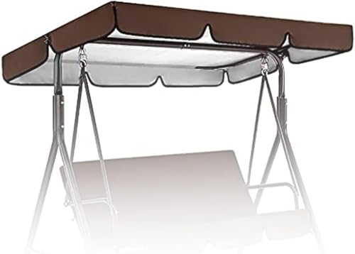 Juego de funda y cojín de repuesto impermeable para columpio de 2/3 plazas, 210D Oxford, cubierta superior para columpio de patio, protección duradera para hamaca al aire libre para columpio de porche