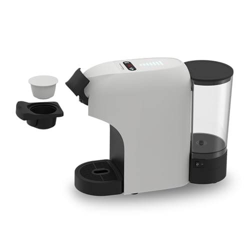 SOGO Cafetera Multi Cápsula 4 en 1 – Cafetera Espresso 1450 W, Compatible con Cápsulas y Café Molido, Presión 19 Bar, Depósito 0,6 L, Diseño Compacto con Indicadores LED