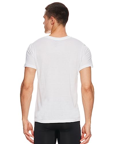 JOE BOXER Mens T-Shirts Pack of 4 - Crew Neck Undershirts for Men Pack of 4 - Mens White T Shirts3