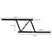 EXPERY 2Pcs Folding Lift up Top Coffee Table Mechanism, Hardware Fitting Hinge, Spring Standing Rack Hinge Lifting Bracket, Multi-Functional Support for Desk Frame Furniture Black Brown