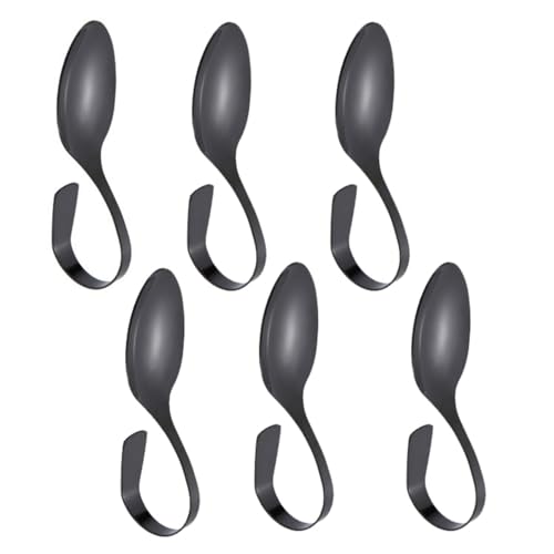 CUEMOON 6 Stück Häppchenlöffel, Edelstahl Marmeladenlöffel Gebogenem Griff für Tee Kaffee Dessert Kuchen Eiscreme Eisbecher Party Küche Deko,...