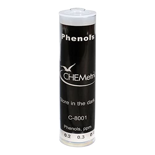 Comparateur de phénols CHEMetrics C-8001 rond 0-1 ppm pour analyse d'eau