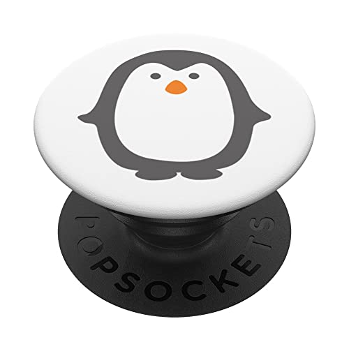 Pingüino Divertido Lindo Kawaii Animal Pingüinos Animales Aves Amante PopSockets PopGrip Intercambiable