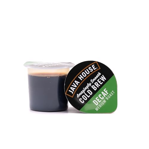 Java House Cold Brew Coffee Concentrate Single Serve Liquid Pods, Decaf, 1.35 Fl Oz (Pack of 12)