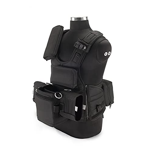 Image of PROAIM ATV Audio Tactical Vest for Sound Recordists & Boom Operators | Breathable tactical vest with multiple storage pouches, MOLLE webbing, and adjustable fit for location sound work