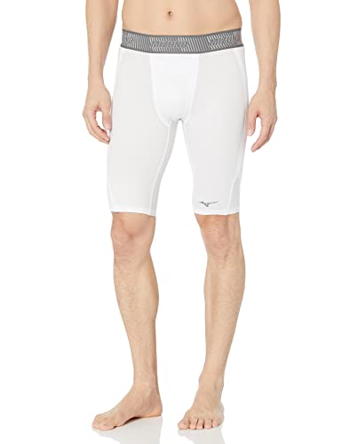 Mizuno Aero Vent Padded Sliding Short, White, Medium