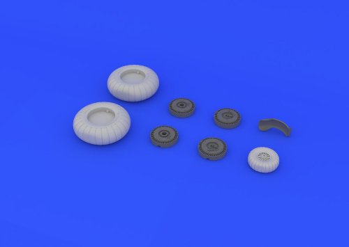 Ju 88 Wheels 1:48 roues en résine Eduard Brassin accessoires maquette
