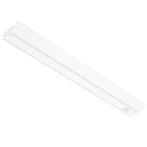 Image of GETINLIGHT 30-inch Hardwired Only 5 Color LED Under Cabinet Lighting, Selectable 2700 /3000 /4000 /5000 /6000K, Dimmable, Matte White Finished, ETL Listed, IN-0201-14-WH-5C