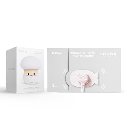 Image of Babyn Smart Diaper Poo and Pee and Farts Upgrade Smart Home Model with smart Voice Reminder of Mushroom Night Light