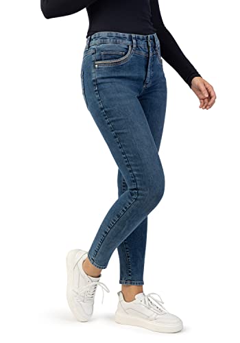 STOOKER Rio FEXXI Move Denim Damen 5-Pocket-Jeans Skinny Fit Denim/Jeans clean wash konisch lang