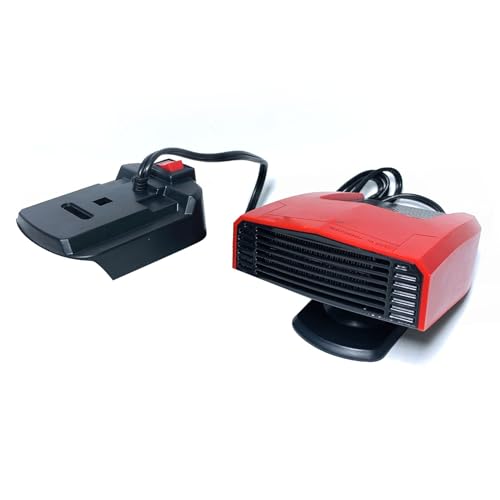 Hyuduo Calentador de Espacio a Batería, Ventilador Calefactor Inalámbrico Portátil para Coche de Taller con Funcionamiento Silencioso, Adecuado para la Serie, Batería No Incluida