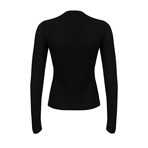 Image of Fairy Grunge Shirts for Women Y2K Tops Long Sleeve Lace Patchwork Tees Teen Girls Vintage Slim Blouse Fall Clothes