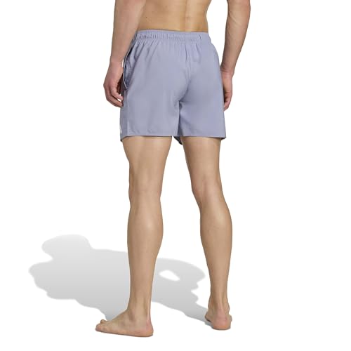 adidas Men's Solid 3-Bars 5-inch Swim Shorts2