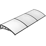 vordach hauseingang 【PRAKTISCH UND MODERN DESIGN】Das Haustürvordach bietet Ihnen wichtigen Schutz, z.B es schützt vor Regen, Hagel und UV-Strahlen und Ihren Eingang vor Regen und vermeiden Sie rutschige Stufen. Egal ob an Ihrer Haustür, Fenster, Schaufenster, Balkon, Garage oder als Fahrradunterstand, Optische Aufwertung Ihrer Fassade durch eine formschöne Türüberdachung.