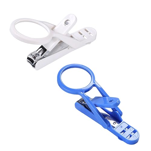 Toddmomy Nail Cutters for Small Animals Magnifying Glass 2pcs Pet Nail Clippers Dog Fingernail Cutters Easy to Use