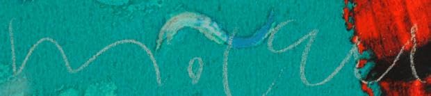 Amazon.co.jp: マイケル・ルー Fuzzy on GG Bridge ポップアート 絵画