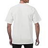 Gubsssl T Shirts for Men UK Adult Fashion Top Plain Shirts Classic T-Shirts Summer Short Sleeves Slim Fit Basic Tshirts Casual Tee Comfortable Workwear Personalised Streetwear Clothing Wear White 5XL #4