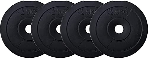 SIMRAN SPORTSPVC 10 Kg Weight Plates - 2.5kg x 4 - Black (B0CLDB5FW8) Amazon Price History, Amazon Price Tracker