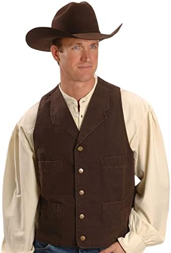 Rangewear By Scully Men's Rangewear Walnut Frontier Vest Walnut X-Large