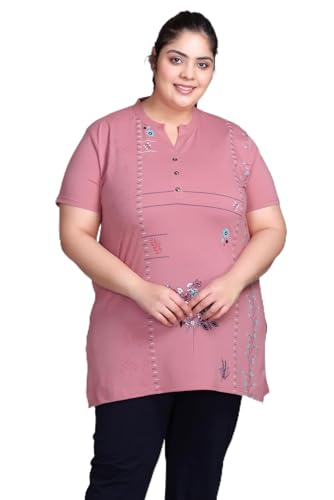 Image of In Love Women's Cotton Blend Plus Size Printed Kurti